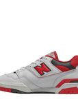 New Balance Men's 550 in  White with Team Red