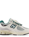 New Balance Men's 2002R in Sea Salt with Vintage Teal and White