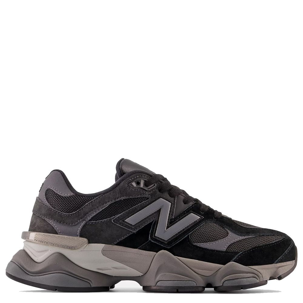 New Balance 9060 in Black with Castlerock and Rain Cloud