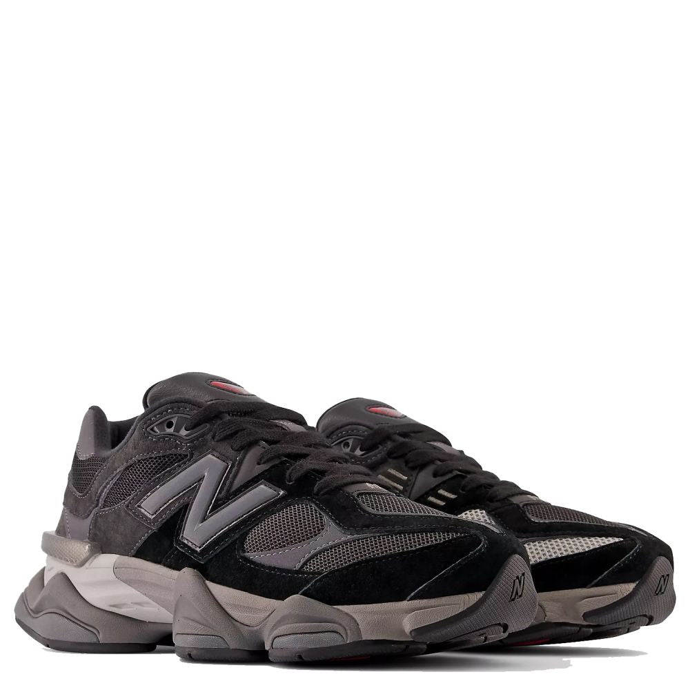 New Balance 9060 in Black with Castlerock and Rain Cloud