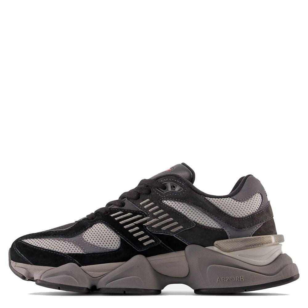 New Balance 9060 in Black with Castlerock and Rain Cloud