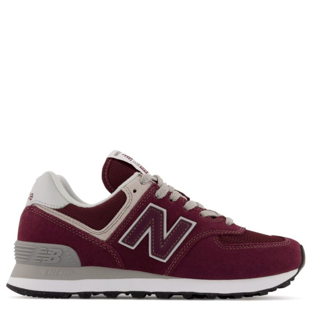 New Balance Women's 574v3 in Burgundy with White - Getoutside Shoes