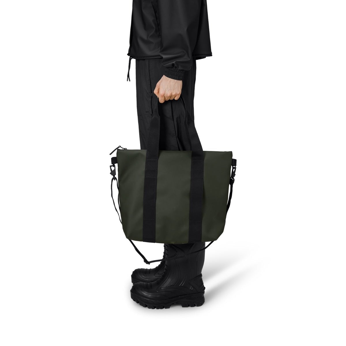 Rains Tote Bag Mini in Green - Getoutside Shoes