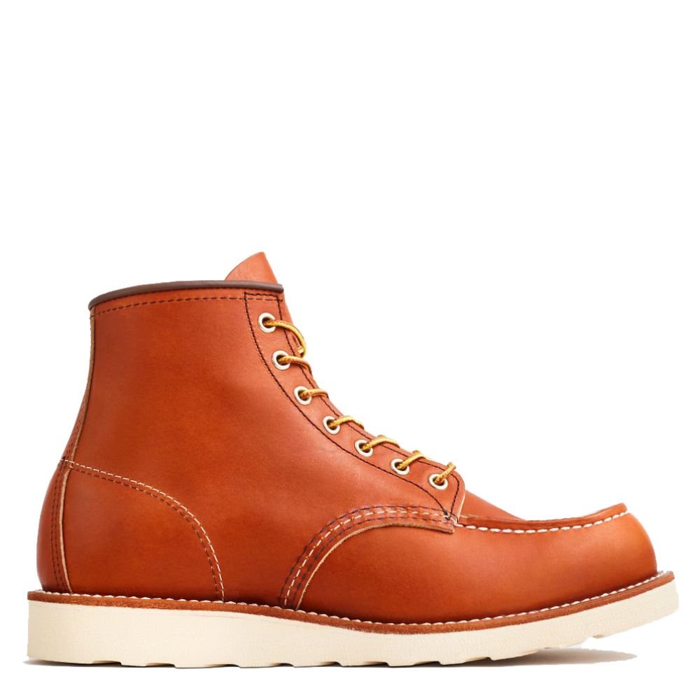 Red Wing Men's Classic 6 Inch Moc 875 in Oro Legacy - Getoutside Shoes
