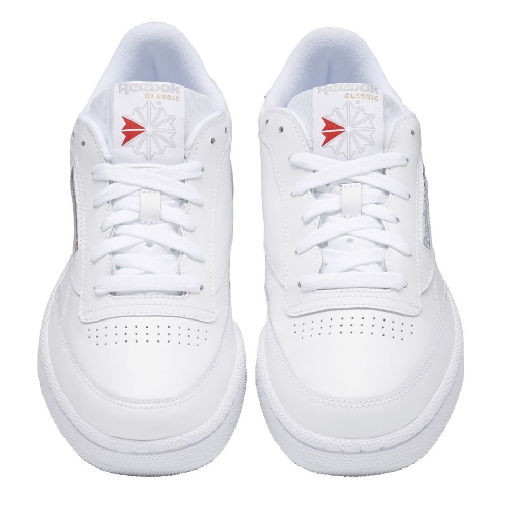 Reebok Women's Club C 85 in White/Sheer Grey - Getoutside Shoes