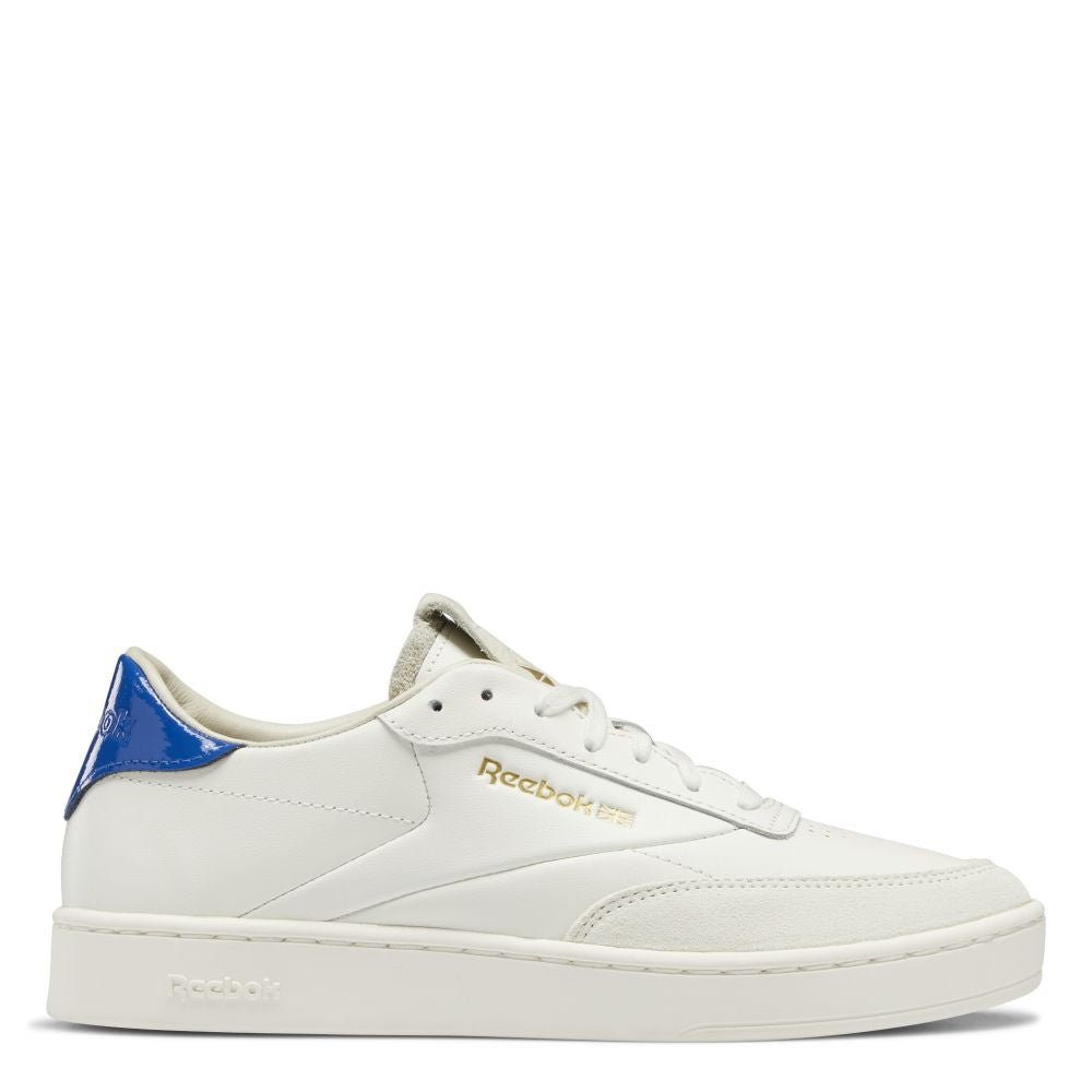 Reebok Women's Club C Clean in Chalk/Chalk/Vector Blue - Getoutside Shoes