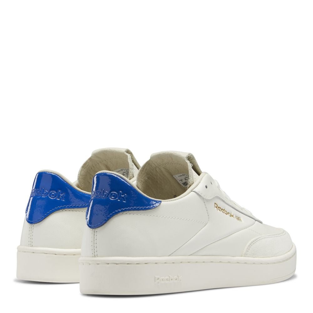 Reebok Women's Club C Clean in Chalk/Chalk/Vector Blue - Getoutside Shoes