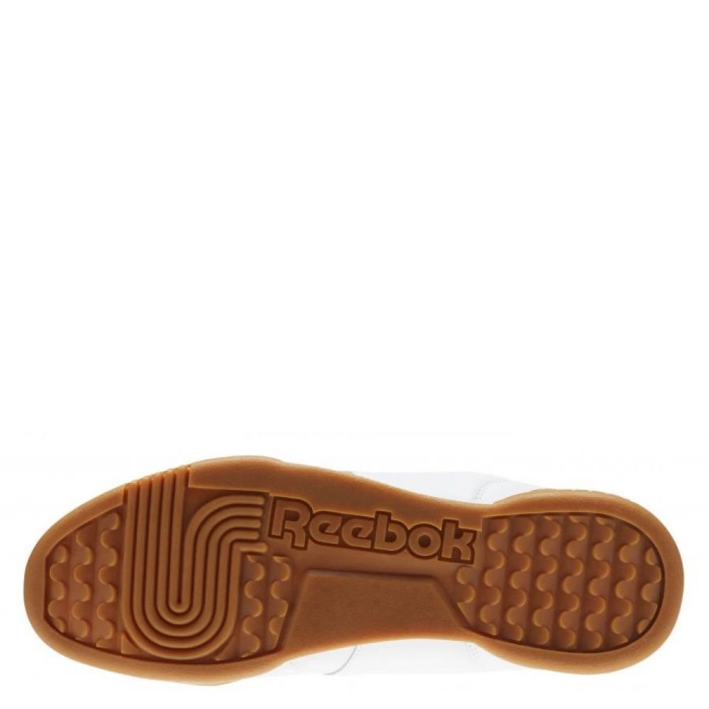 Reebok Women's Workout Plus in White/Carbon/Classic Red - Getoutside Shoes
