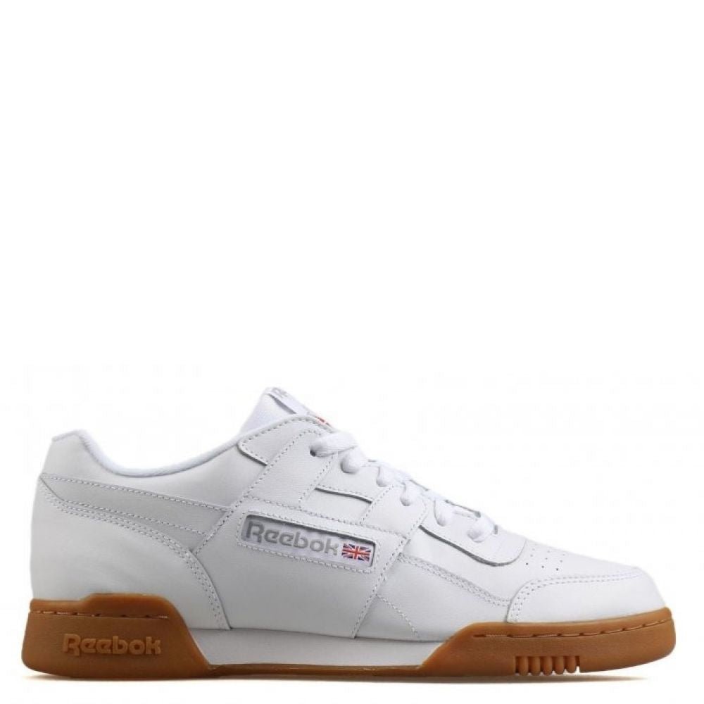 Reebok Women's Workout Plus in White/Carbon/Classic Red - Getoutside Shoes