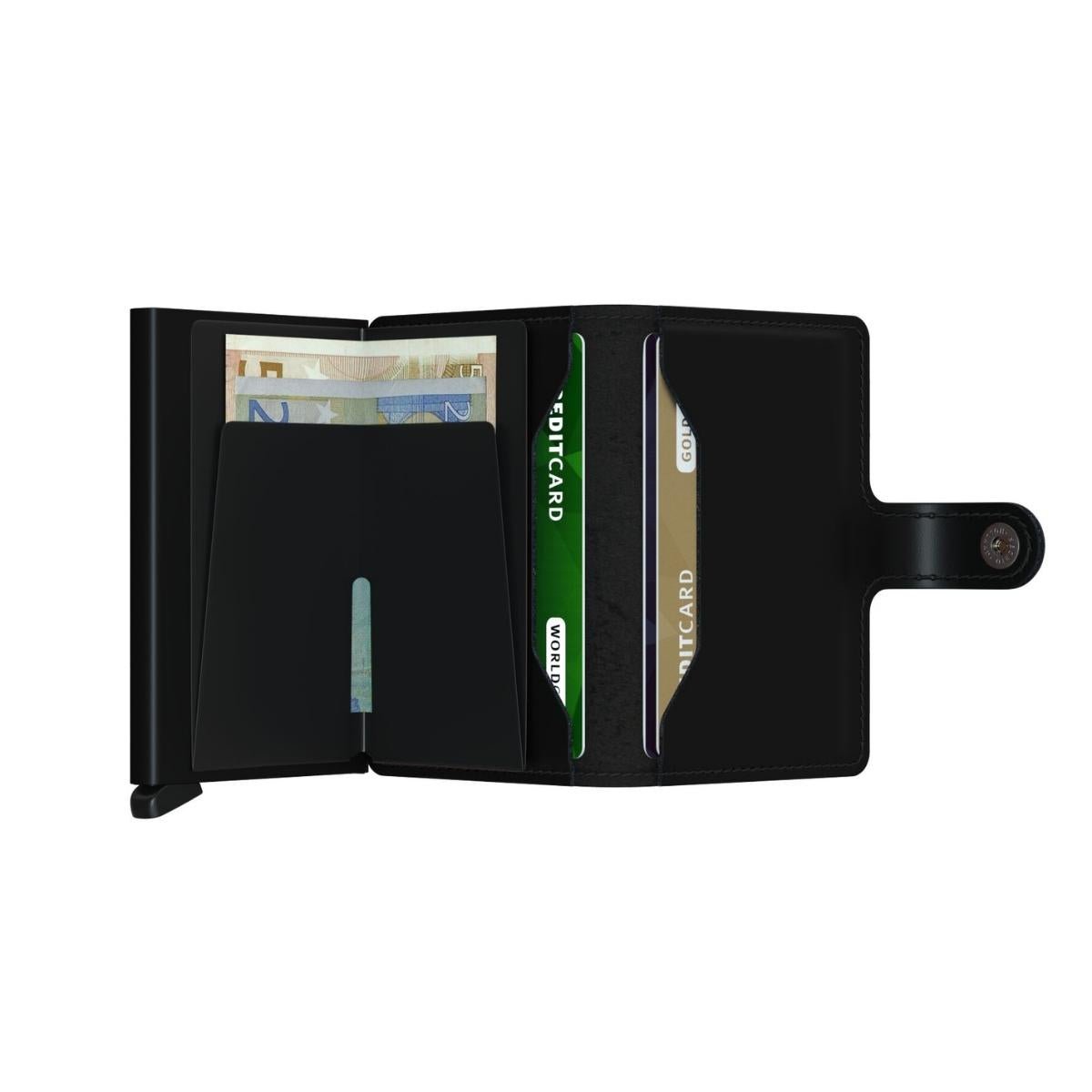 Secrid Mini Wallet Matte in Black - Getoutside Shoes