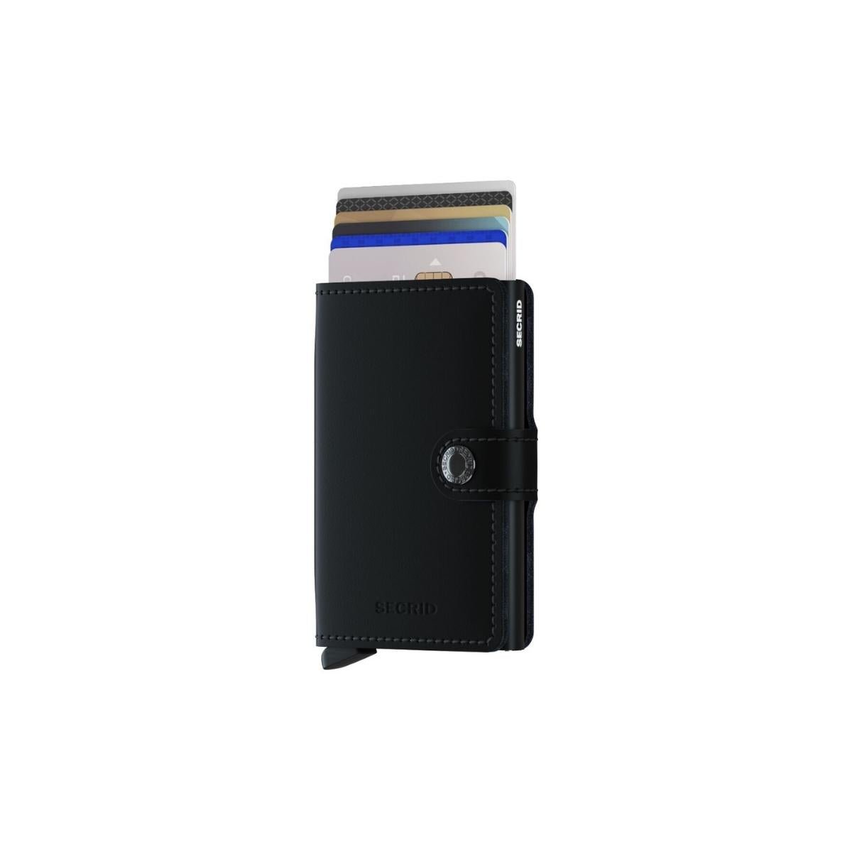 Secrid Mini Wallet Matte in Black - Getoutside Shoes