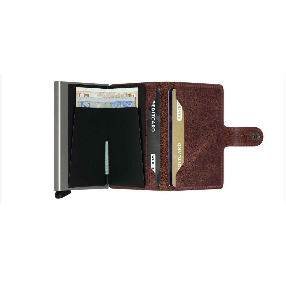 Secrid Mini Wallet Vintage in Brown - Getoutside Shoes