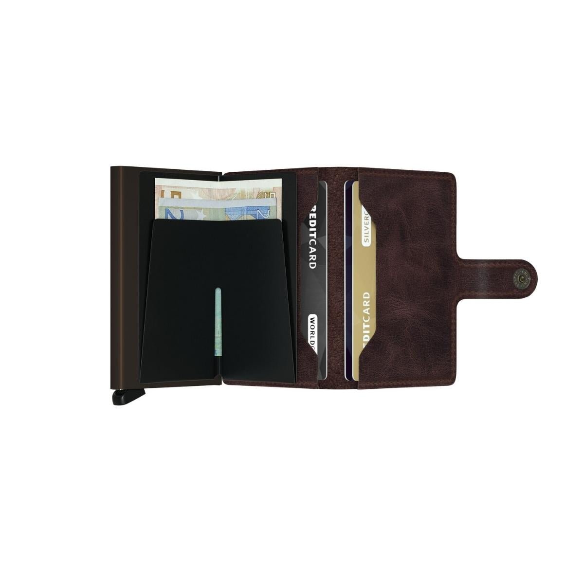 Secrid Mini Wallet Vintage in Chocolate - Getoutside Shoes