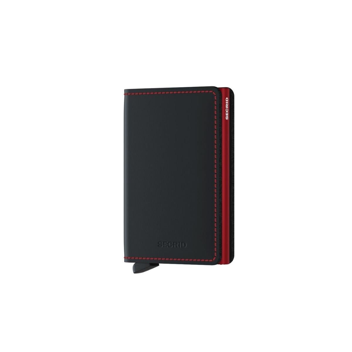Secrid Slim Wallet Matte in Black/Red - Getoutside Shoes