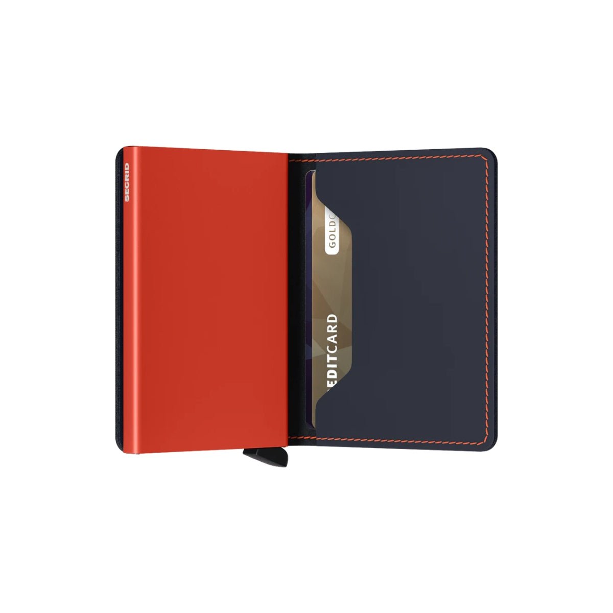 Secrid Slim Wallet Matte in Nightsky/Orange - Getoutside Shoes
