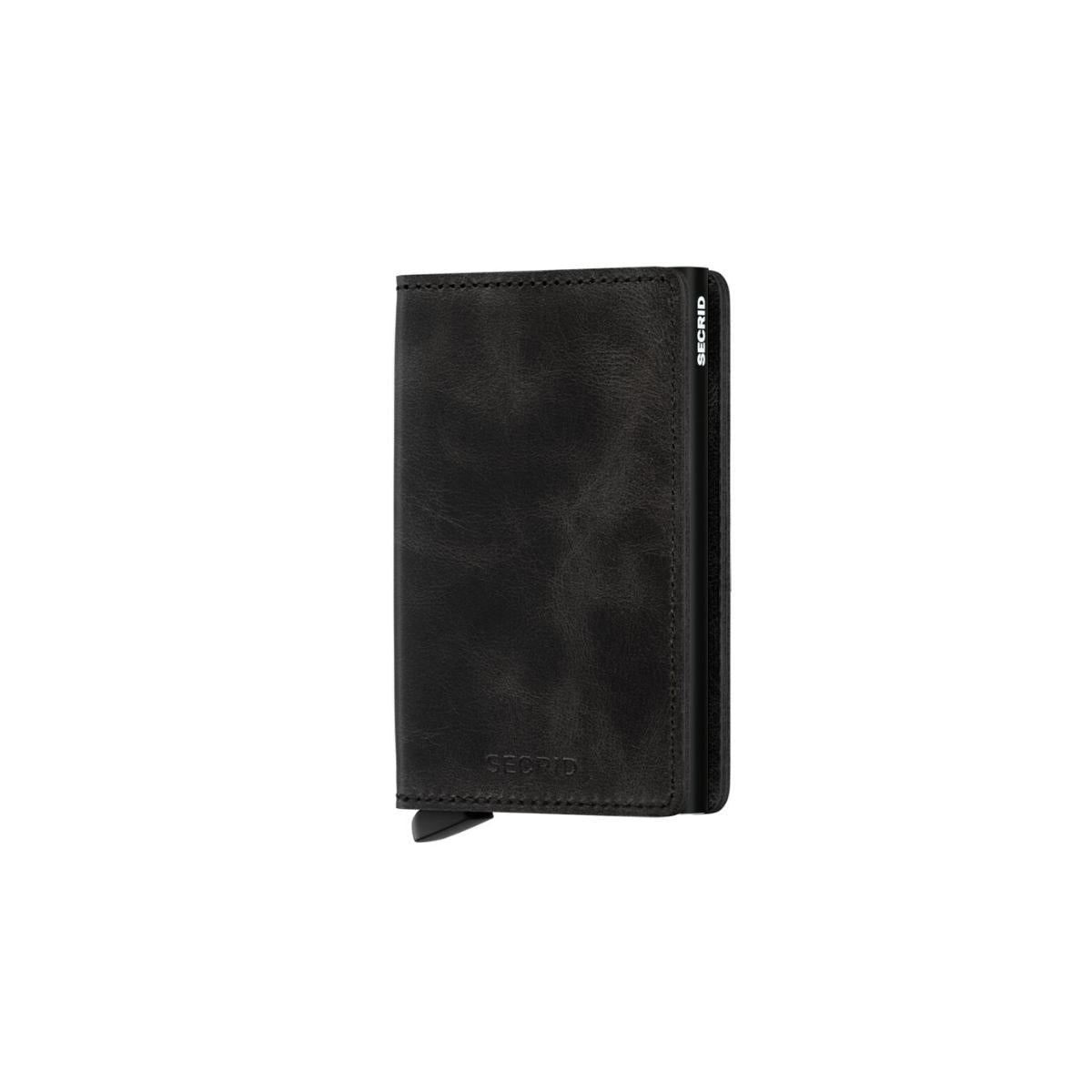 Secrid Slim Wallet Vintage in Black - Getoutside Shoes