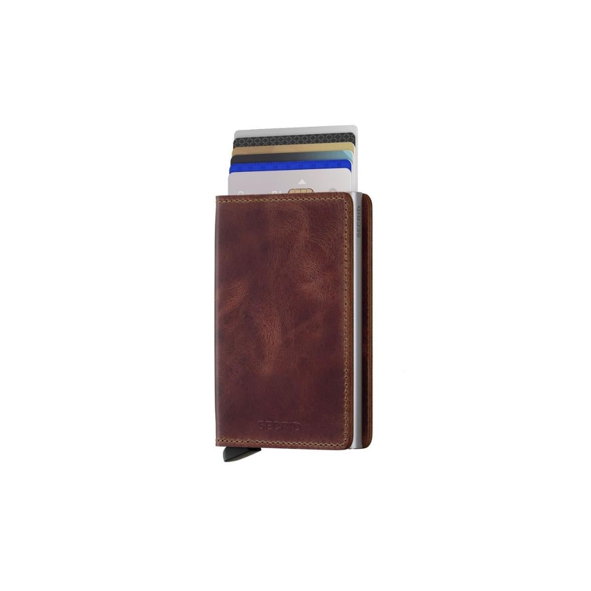 Secrid Slim Wallet Vintage in Brown - Getoutside Shoes
