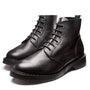 Solovair 6 Eye Astronaut Boot in Black Grain - Getoutside Shoes