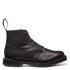 Solovair 6 Eye Astronaut Boot in Black Grain - Getoutside Shoes