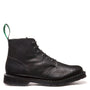 Solovair 6 Eye Astronaut Boot in Black Grain - Getoutside Shoes