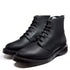 Solovair 6 Eye Astronaut Boot in Black Greasy - Getoutside Shoes