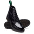 Solovair 6 Eye Astronaut Boot in Black Hi-Shine - Getoutside Shoes