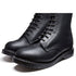 Solovair 8 Eye Derby Boot in Black Greasy - Getoutside Shoes