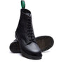 Solovair 8 Eye Derby Boot in Black Greasy - Getoutside Shoes