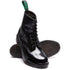 Solovair 8 Eye Derby Boot in Black Hi-Shine - Getoutside Shoes
