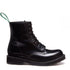 Solovair 8 Eye Derby Boot in Black Hi-Shine - Getoutside Shoes