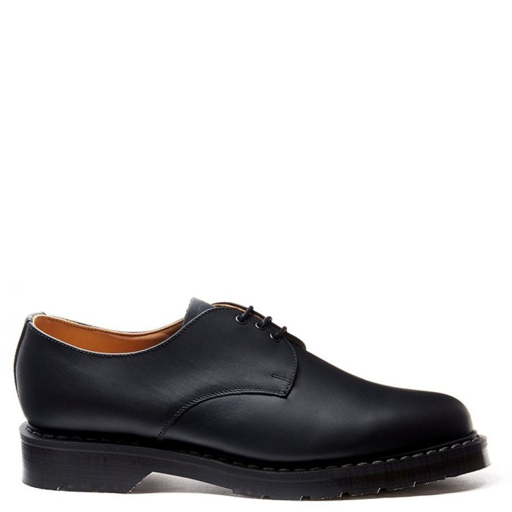 Solovair Gibson Shoe in Black Greasy - Getoutside Shoes