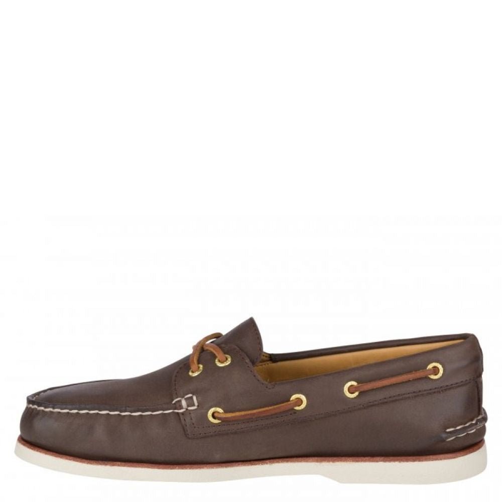Sperry Men's Gold Cup Authentic Original 2-Eye Boat Shoe in Brown - Getoutside Shoes