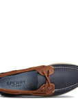 Sperry Men's Authentic Original 2-Eye Wild Horse Boat Shoe in Navy/Sonora