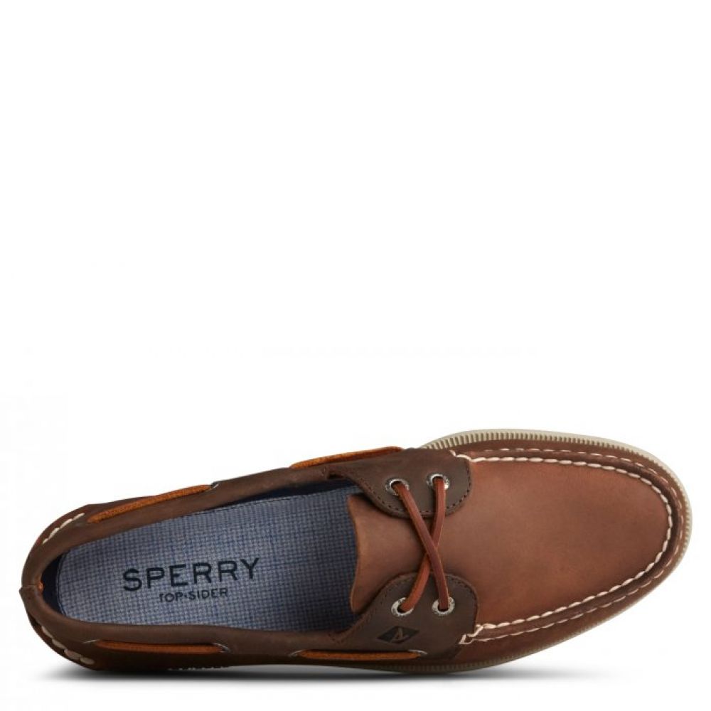 Sperry Men&#39;s Authentic Original 2-Eye Wild Horse Boat Shoe in Sonora/Riverboat