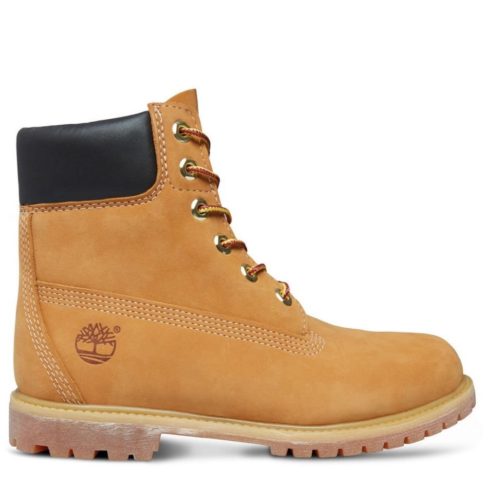 Timberland Women's Icon 6 Inch Premium Waterproof Boot in Wheat Nubuck - Getoutside Shoes