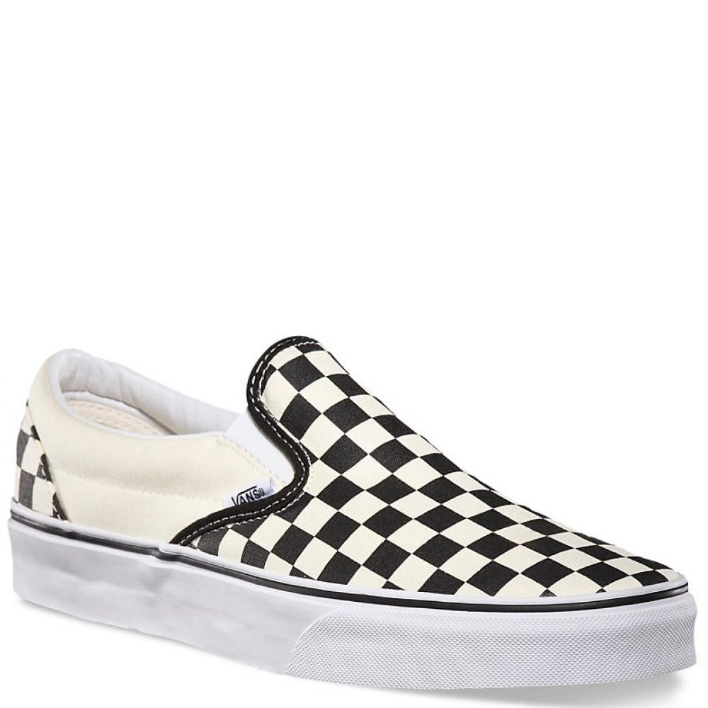 Vans Checkerboard Slip-On in Black/Off White - Getoutside Shoes
