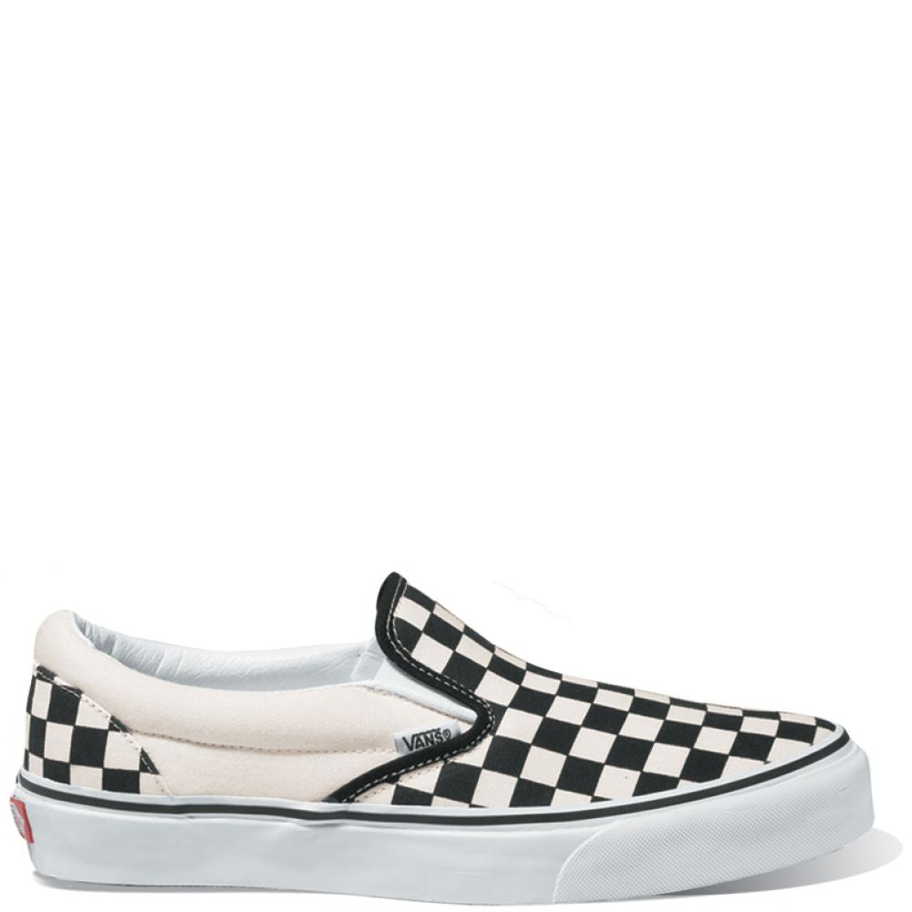 Vans Checkerboard Slip-On in Black/Off White - Getoutside Shoes