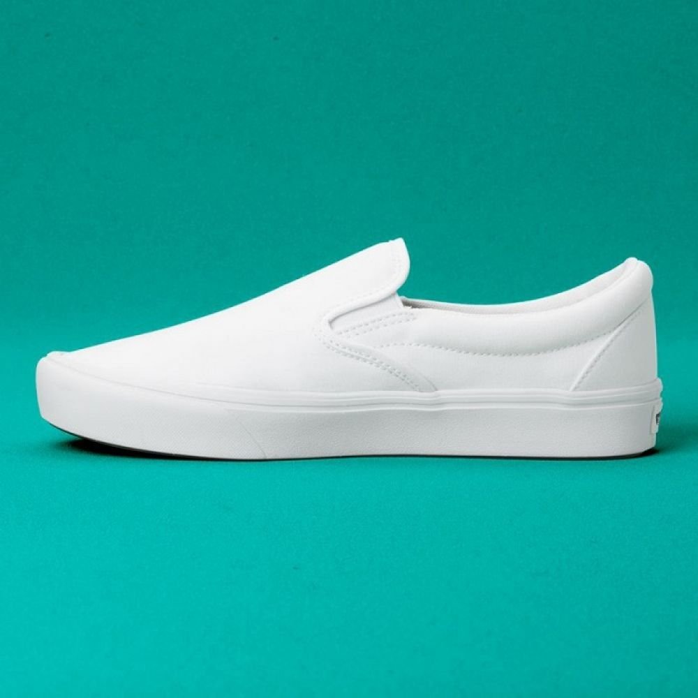 Vans ComfyCush Slip-On in White - Getoutside Shoes