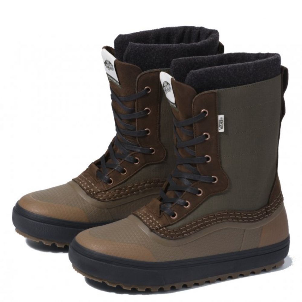 Vans Men's Standard Zip MTE Snow Boot in Grape Leaf/Brown - Getoutside Shoes