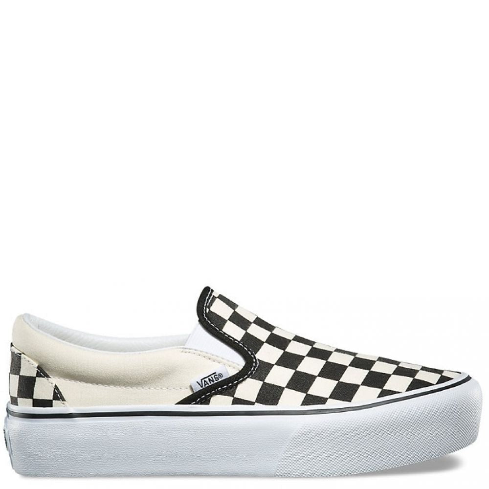 Vans Women's Slip-On Platform in Checkerboard - Getoutside Shoes