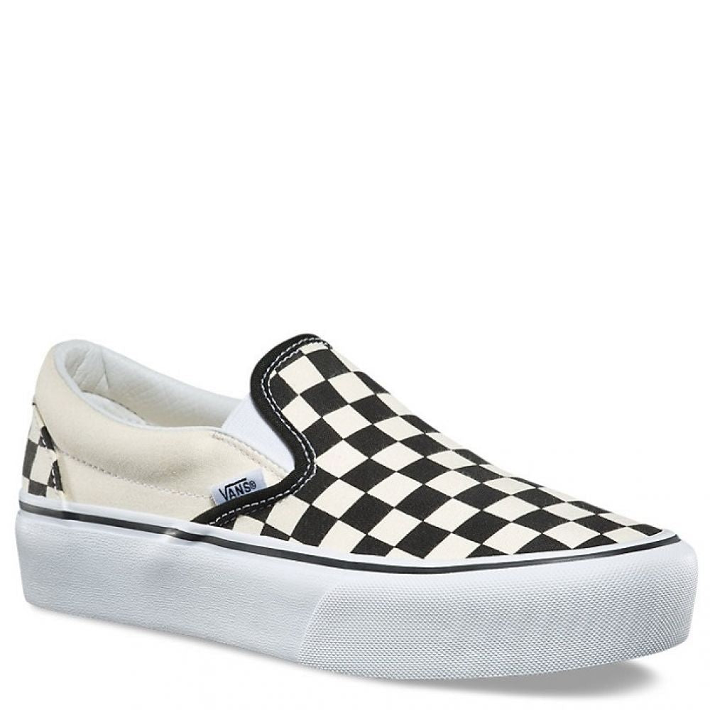 Vans Women's Slip-On Platform in Checkerboard - Getoutside Shoes