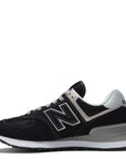 New Balance Women's 574v3 in Black with White